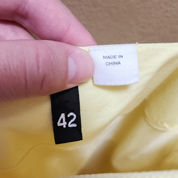 Divided, h&m, size 42, yellow sun dress - Picture 4 of 8
